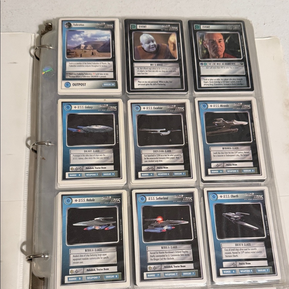 Customizable Card Game - Fleet Cards (Blue/Black)